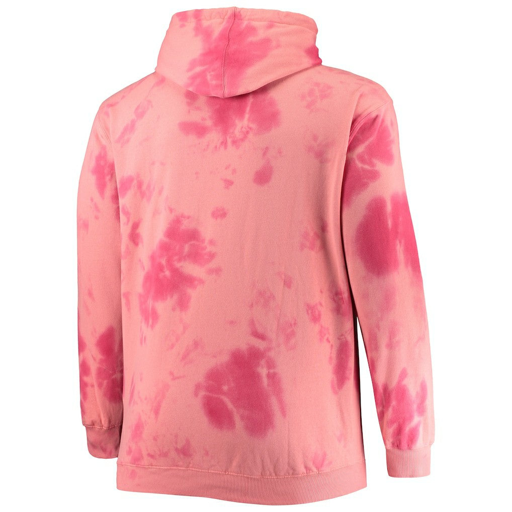 Chicago Bulls Big & Tall Wordmark Cloud Dye Pullover Hoodie Red | Fanatics discount