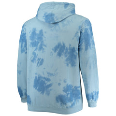 New York Knicks Big & Tall Wordmark Cloud Dye Pullover Hoodie Blue | Fanatics US