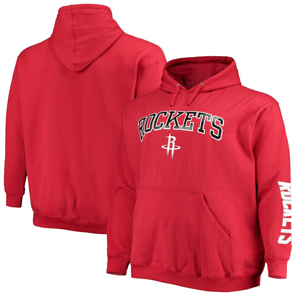 Houston Rockets Big & Tall Team Wordmark Pullover Hoodie for sale Red | Fanatics Near Me
