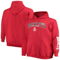 Houston Rockets Big & Tall Team Wordmark Pullover Hoodie for sale Red | Fanatics Near Me