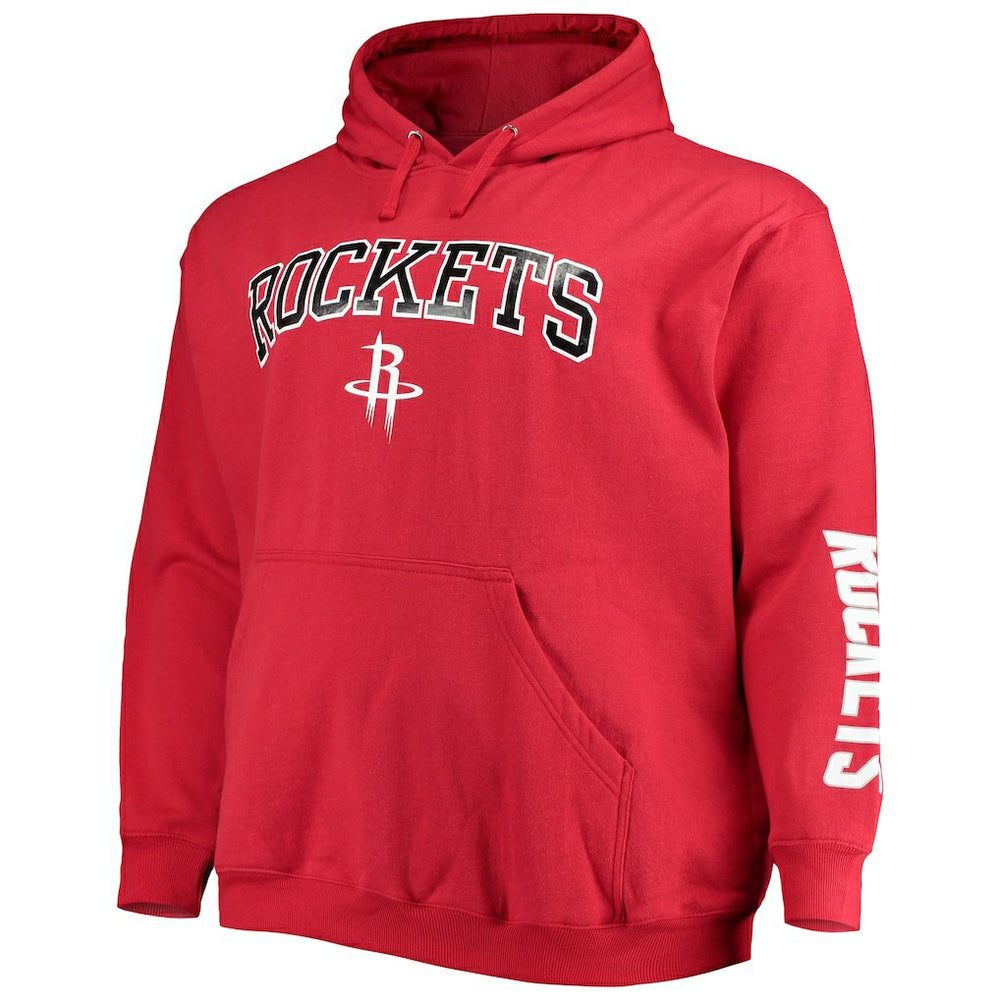 Houston Rockets Big & Tall Team Wordmark Pullover Hoodie for sale Red | Fanatics Near Me
