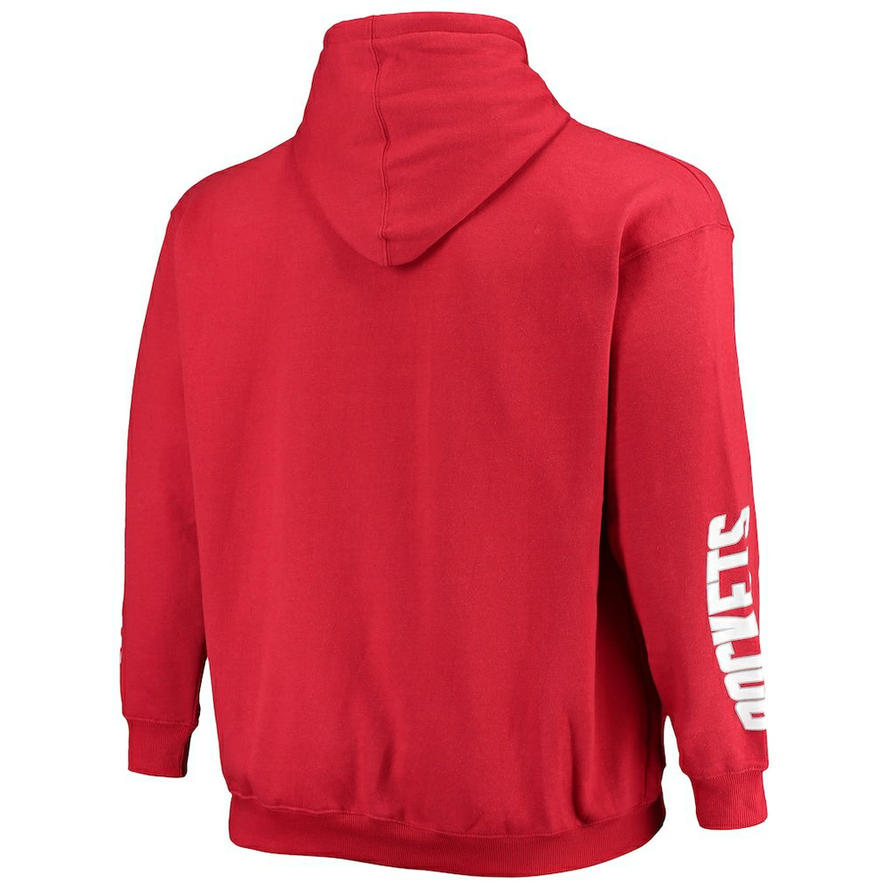 Houston Rockets Big & Tall Team Wordmark Pullover Hoodie for sale Red | Fanatics Near Me