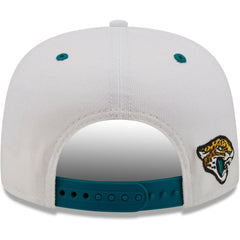 Jacksonville Jaguars New Era Sparky Original 9FIFTY Snapback Hat White/Teal