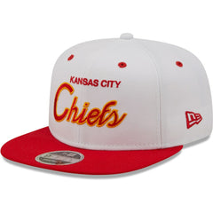 Kansas City Chiefs New Era Sparky Original 9FIFTY Snapback Hat White/Red