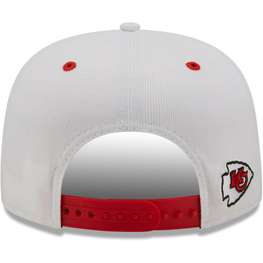 Kansas City Chiefs New Era Sparky Original 9FIFTY Snapback Hat White/Red