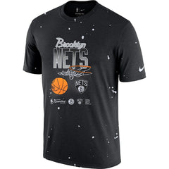 Brooklyn Nets Courtside Splatter T-Shirt Black | Nike for sale