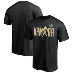 Alvin Kamara New Orleans Saints Checkdown T-Shirt Black