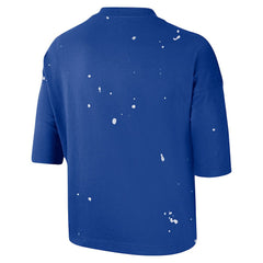 Philadelphia 76ers Women's Courtside Splatter Cropped T-Shirt Royal | Nike online