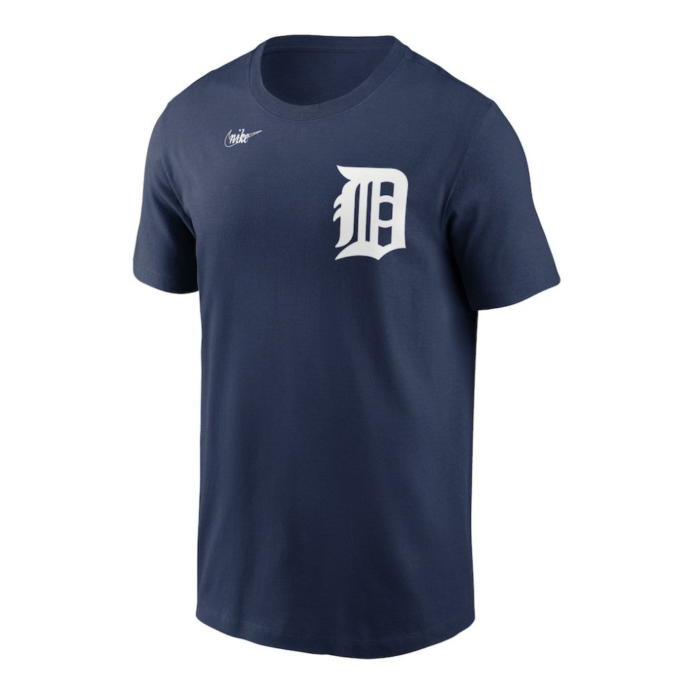 Detroit Tigers Nike Cooperstown Collection Wordmark T-Shirt - Navy - Nike Lifestyle