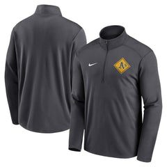 Athletics Nike Diamond Icon Pacer Performance Quarter-Zip Windbreaker Top - Anthracite - Nike Lifestyle