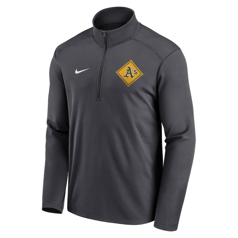Athletics Nike Diamond Icon Pacer Performance Quarter-Zip Windbreaker Top - Anthracite - Nike Lifestyle