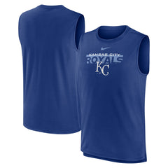 Kansas City Royals Nike Knockout Stack Exceed Performance Muscle Tank Top -Royal - Nike Discount