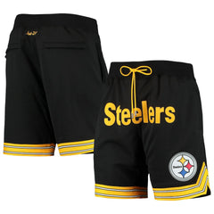 Mitchell & Ness Pittsburgh Steelers Just Don Gold Rush Shorts Black