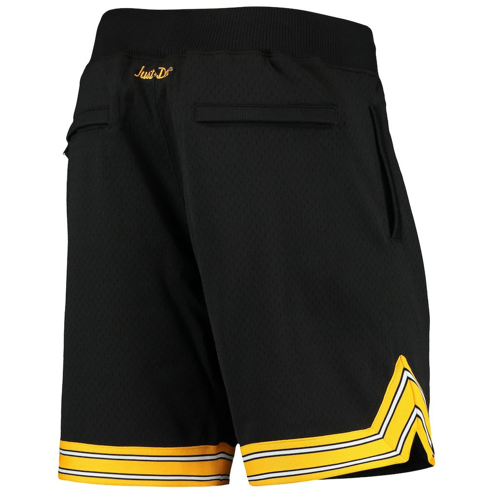Mitchell & Ness Pittsburgh Steelers Just Don Gold Rush Shorts Black