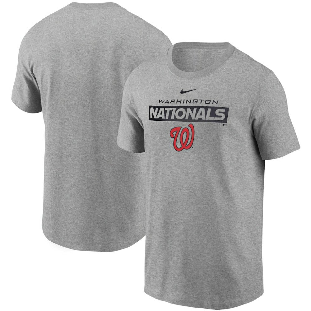 Washington Nationals Nike Team T-Shirt - Heather Gray - Nike Discount