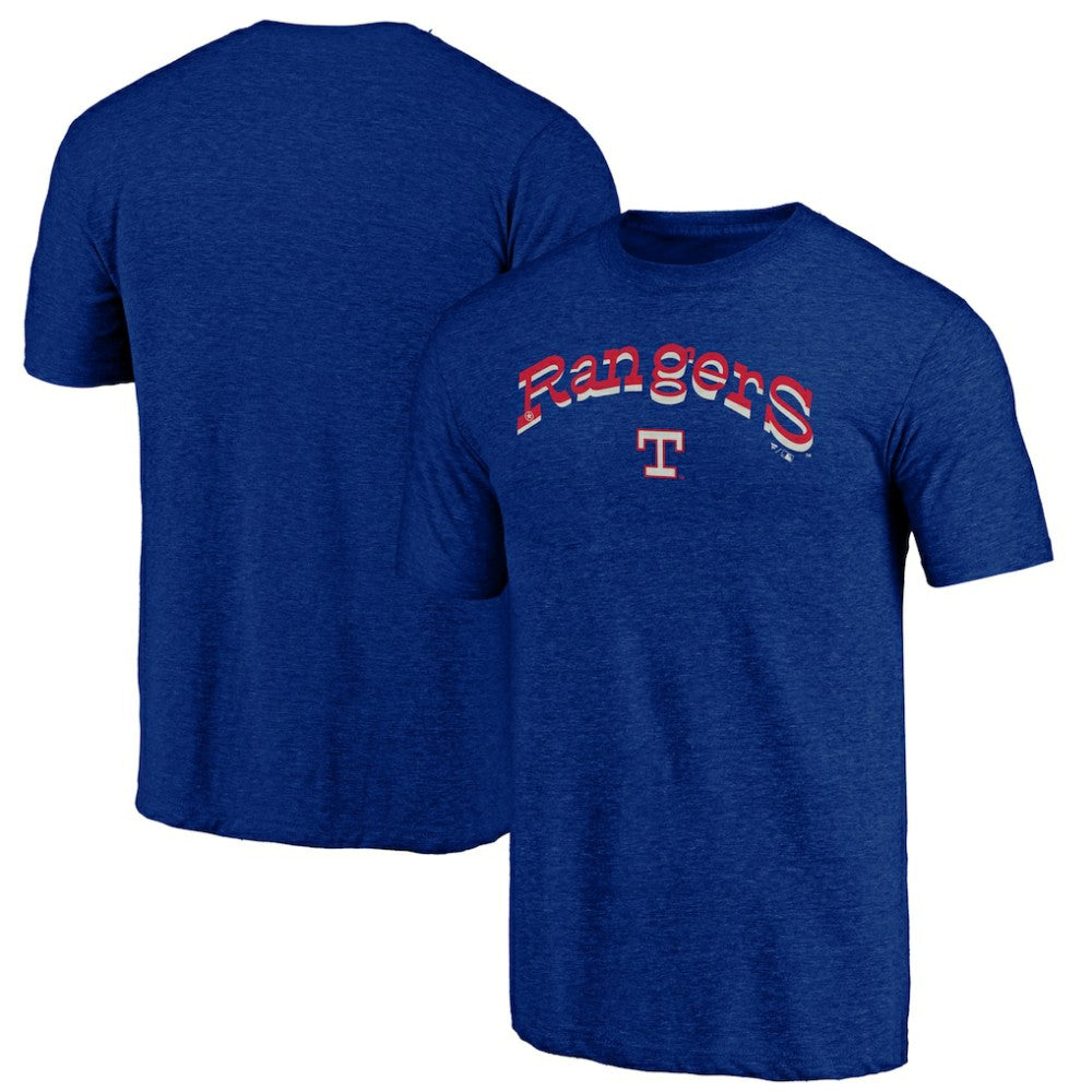Texas Rangers Fanatics Cooperstown Collection Series Sweep Tri-Blend T-Shirt - Heather Royal - Fanatics Sale
