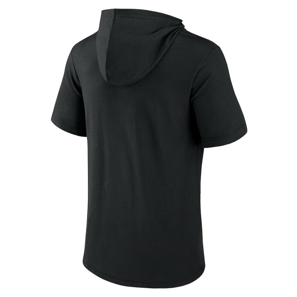 San Francisco Giants Fanatics Iconic Rebel Short Sleeve Hooded Top - Black - Fanatics Lifestyle