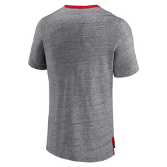 St. Louis Cardinals Fanatics Iconic Team Element Speckled Ringer T-Shirt - Heathered Gray - Fanatics Lifestyle