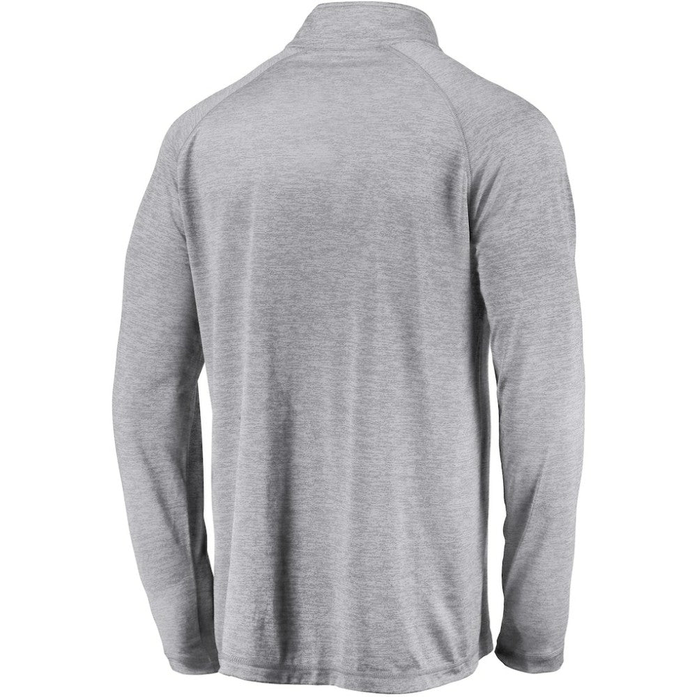 San Diego Padres Fanatics Primary Logo Quarter-Zip Raglan Jacket - Gray - Fanatics Lifestyle