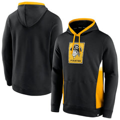 Pittsburgh Pirates Fanatics True Classics Fanarama Pullover Hoodie - Black - Fanatics Sale