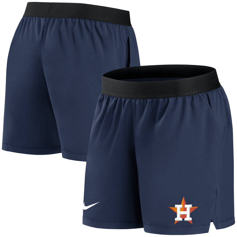 Houston Astros Nike Women's Authentic Collection Flex Vent Max Performance Shorts - Navy - Nike on Sale