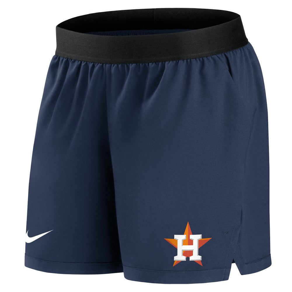 Houston Astros Nike Women's Authentic Collection Flex Vent Max Performance Shorts - Navy - Nike on Sale