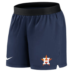 Houston Astros Nike Women's Authentic Collection Flex Vent Max Performance Shorts - Navy - Nike on Sale