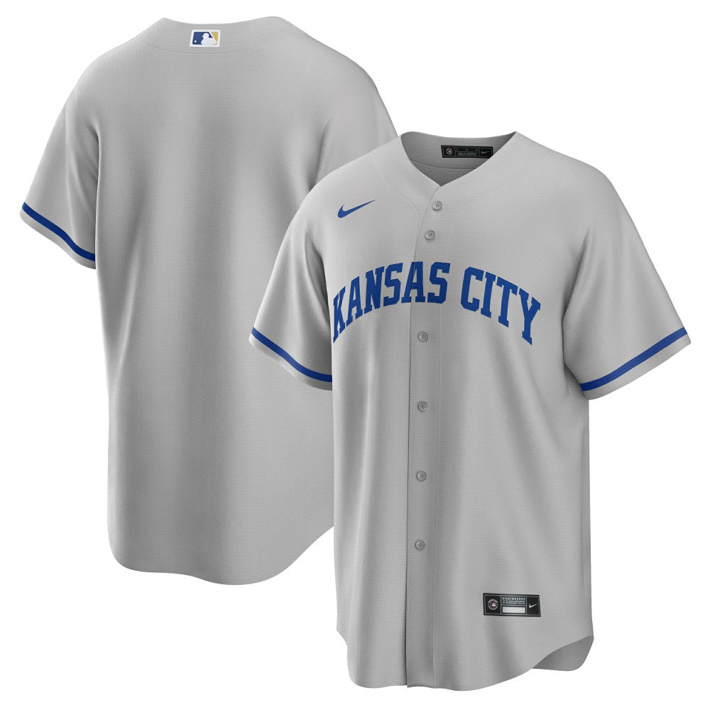 Kansas City Royals Nike Road Replica Team Jersey - Gray - Nike Discount