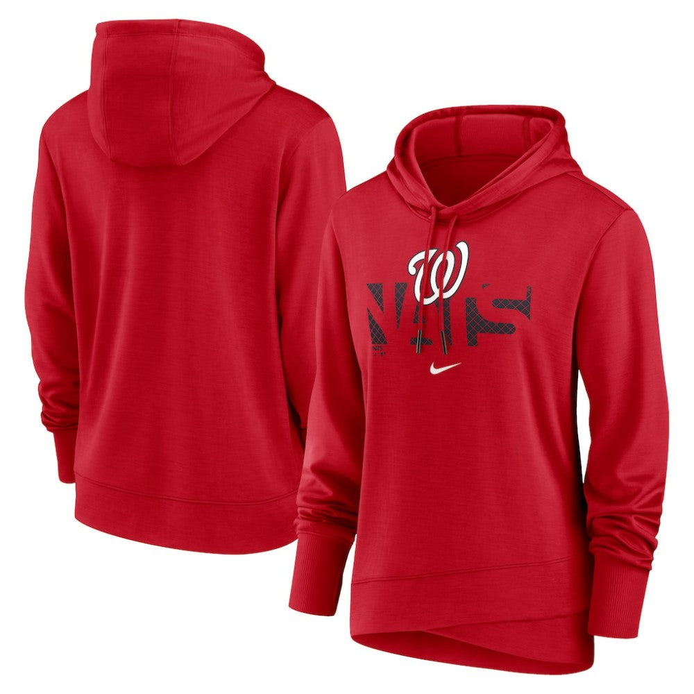 Washington Nationals Nike Women's Diamond Knockout Performance Pullover Hoodie - Red - Nike Sale