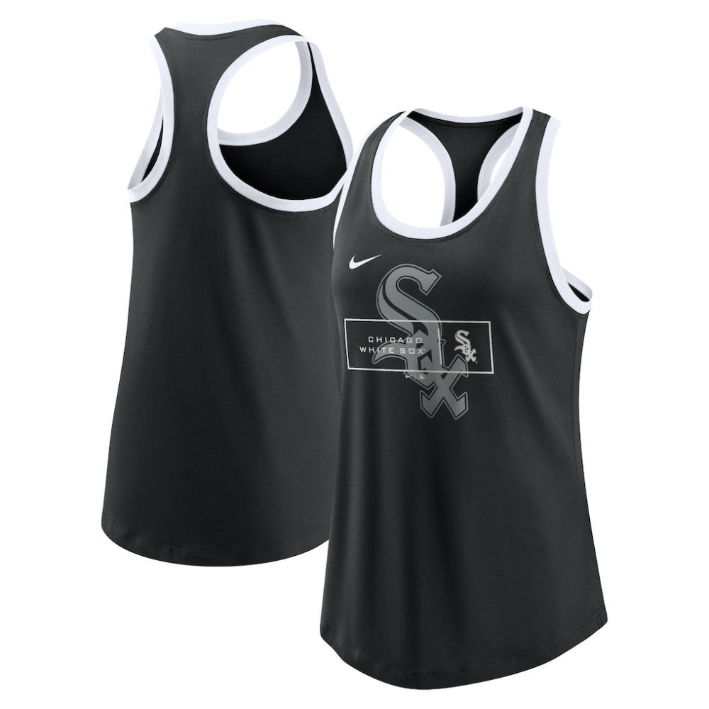 Chicago White Sox Nike Women's X-Ray Racerback Performance Tank Top - Black - Nike Sale