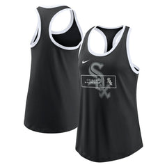 Chicago White Sox Nike Women's X-Ray Racerback Performance Tank Top - Black - Nike Sale