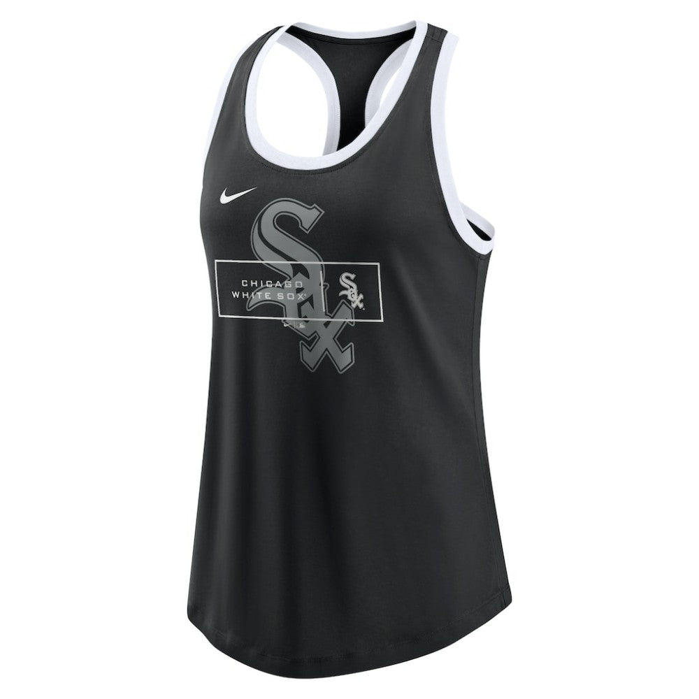 Chicago White Sox Nike Women's X-Ray Racerback Performance Tank Top - Black - Nike Sale