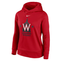 Washington Nationals Nike Women's Alternate Logo Performance Pullover Hoodie - Red - Nike Sale
