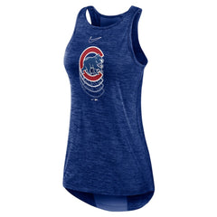 Chicago Cubs Nike Women's Logo Fade High Neck Performance Tank Top - Royal - Nike Online