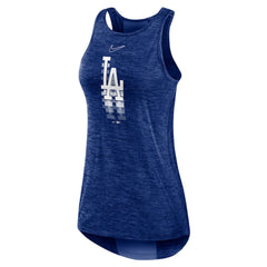 Los Angeles Dodgers Nike Women's Logo Fade High Neck Performance Tank Top - Royal - Nike Lifestyle