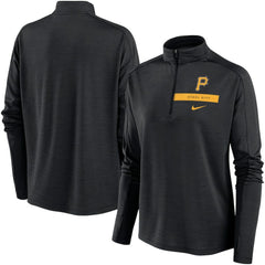 Pittsburgh Pirates Nike Women's Primetime Local Touch Pacer Quarter-Zip Top - Black - Nike Online