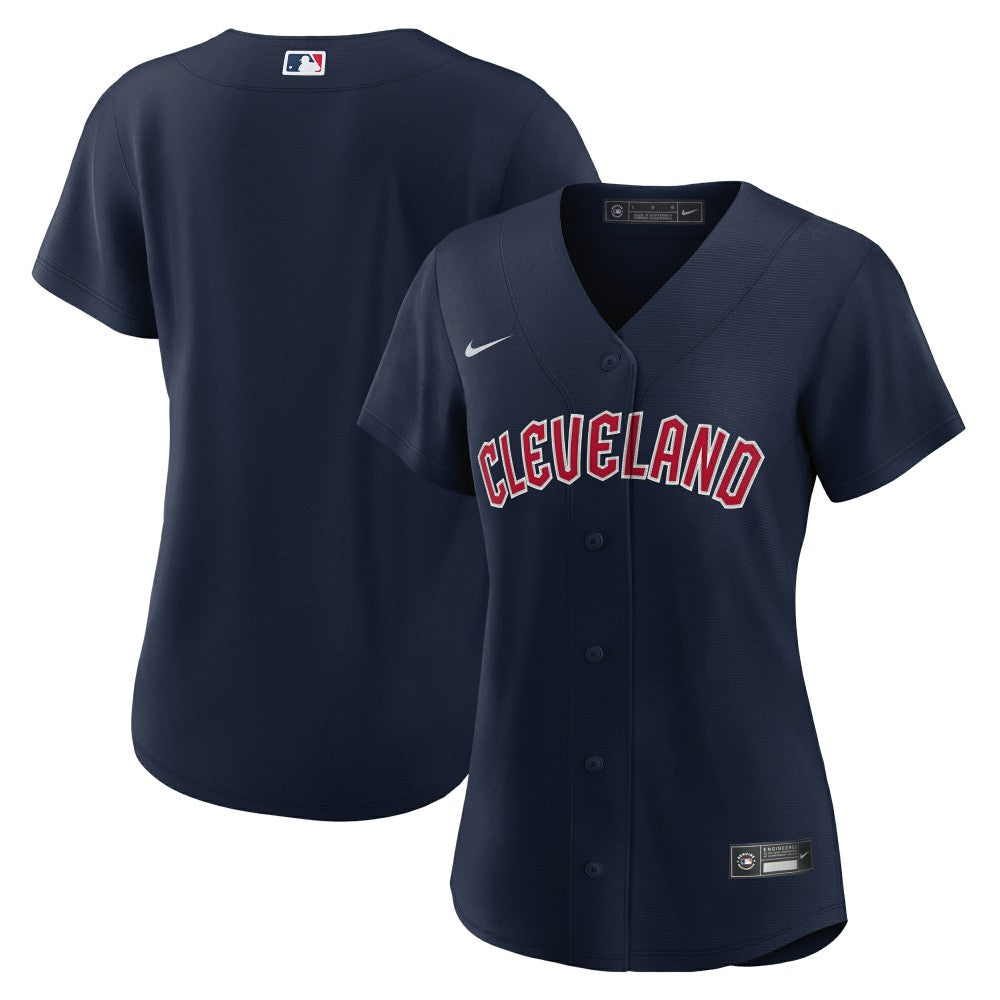 Cleveland Guardians Nike Women's Alternate Official Replica Jersey - Navy - Nike Discount