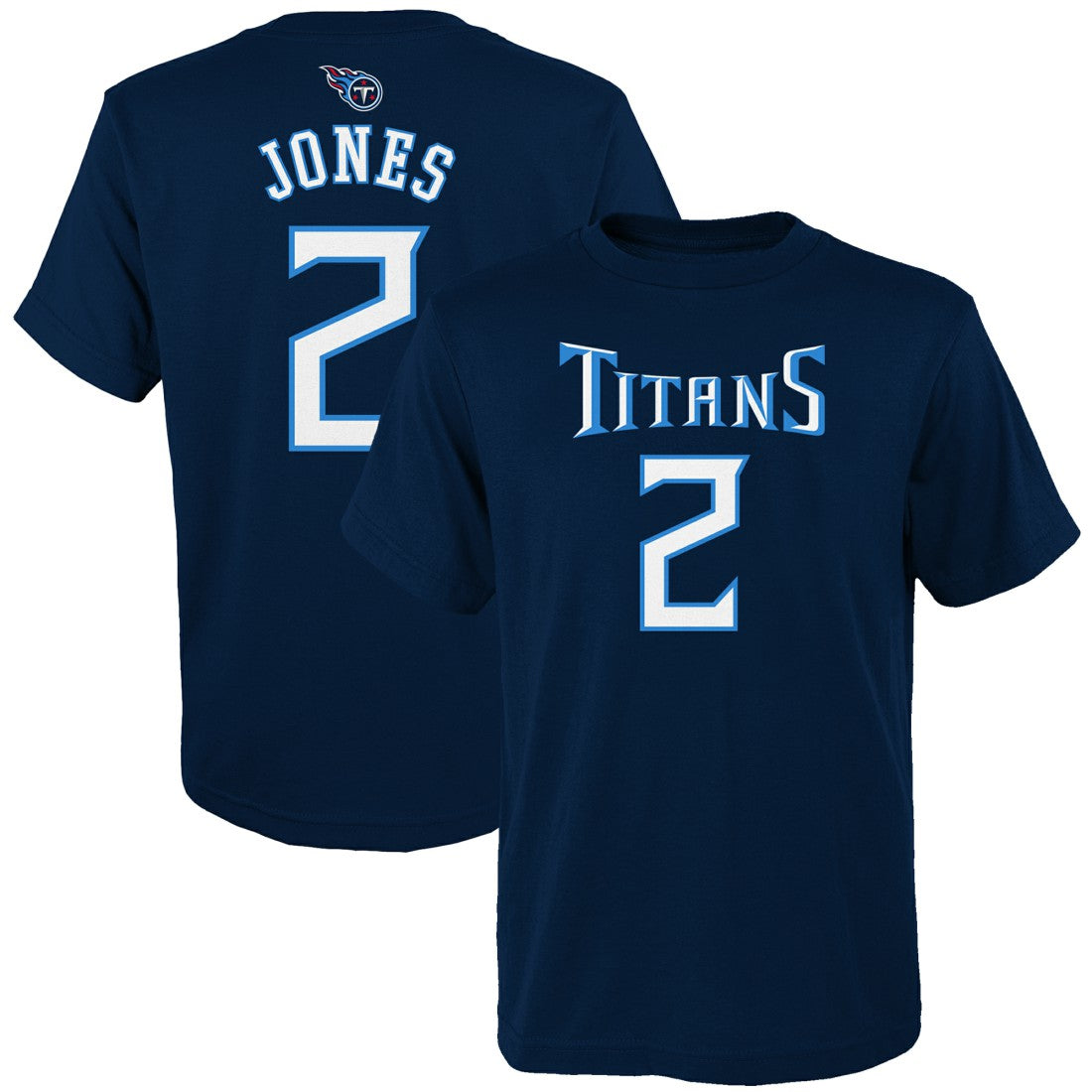 Julio Jones Tennessee Titans Youth Mainliner Player Name & Number T-Shirt Navy