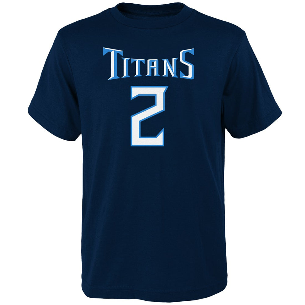 Julio Jones Tennessee Titans Youth Mainliner Player Name & Number T-Shirt Navy