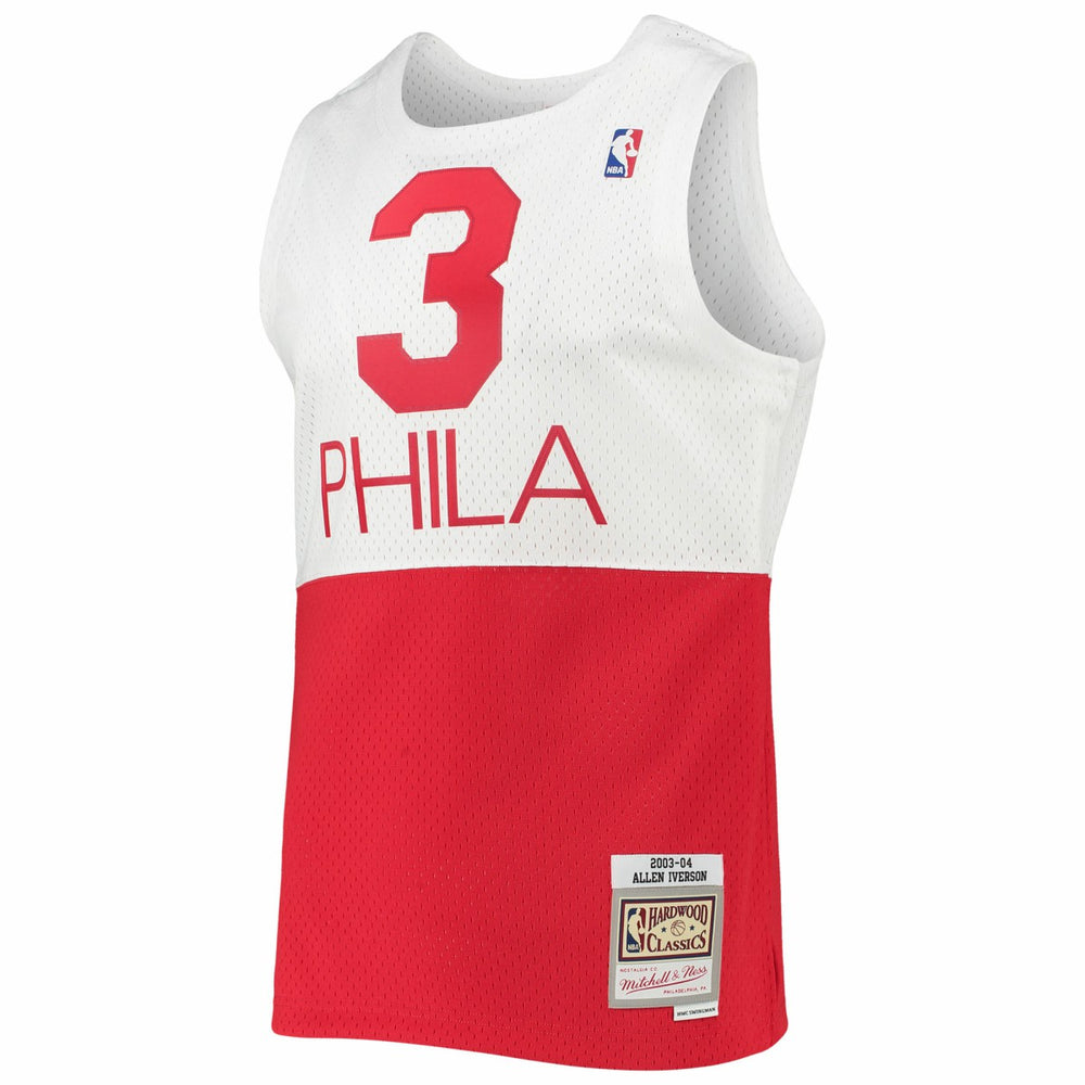Allen Iverson Philadelphia 76ers 2003/2004 Hardwood Classics Swingman Jersey White | Mitchell & Ness discount