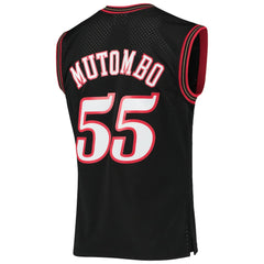 Dikembe Mutombo Philadelphia 76ers Hardwood Classics Swingman Jersey Black | Mitchell & Ness Lifestyle