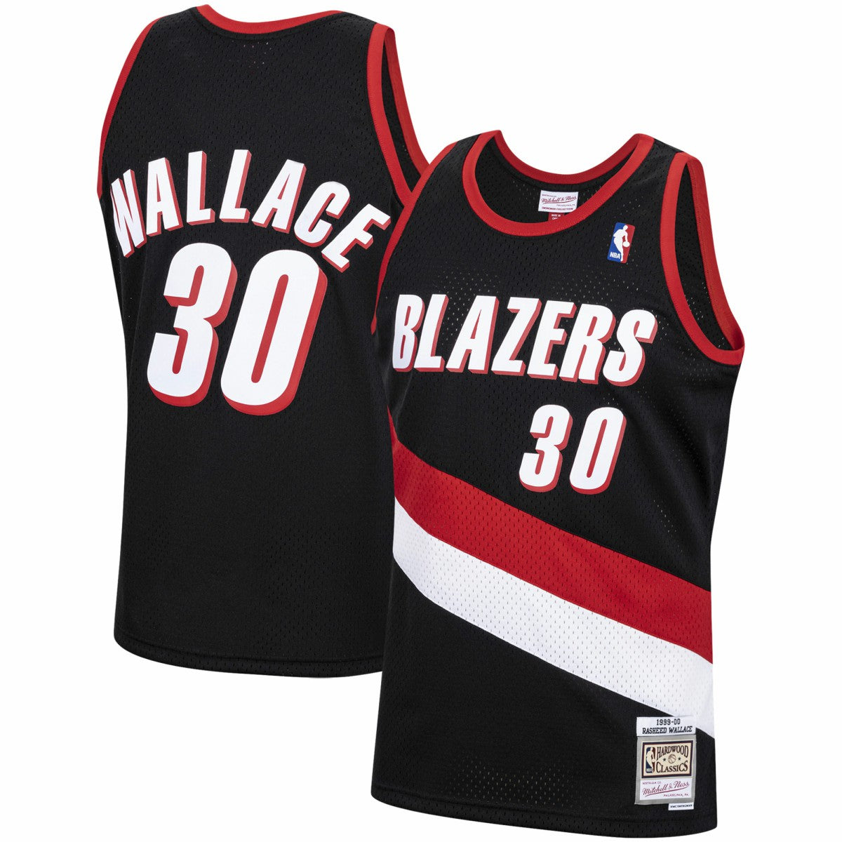 Rasheed Wallace Portland Trail Blazers 1999/00 Hardwood Classics Swingman Jersey Black | Mitchell & Ness for sale