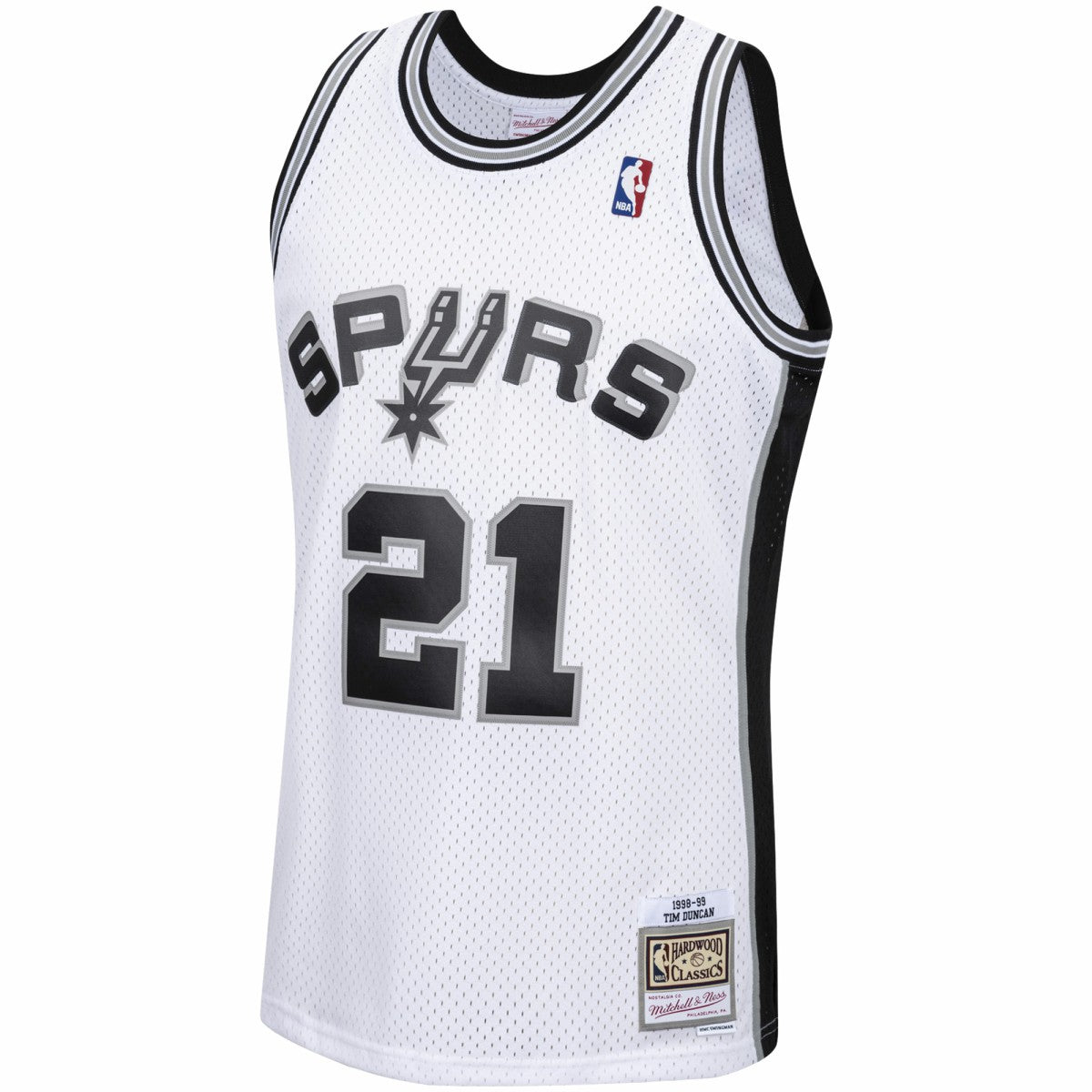 Tim Duncan San Antonio Spurs 1998/99 Hardwood Classics Swingman Jersey White | Mitchell & Ness discount