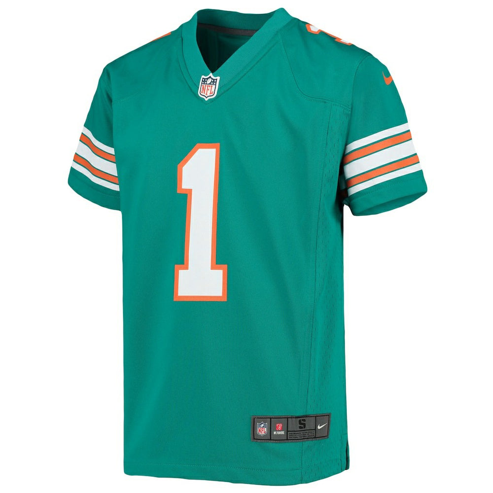 Nike Tua Tagovailoa Miami Dolphins Youth Game Jersey Aqua