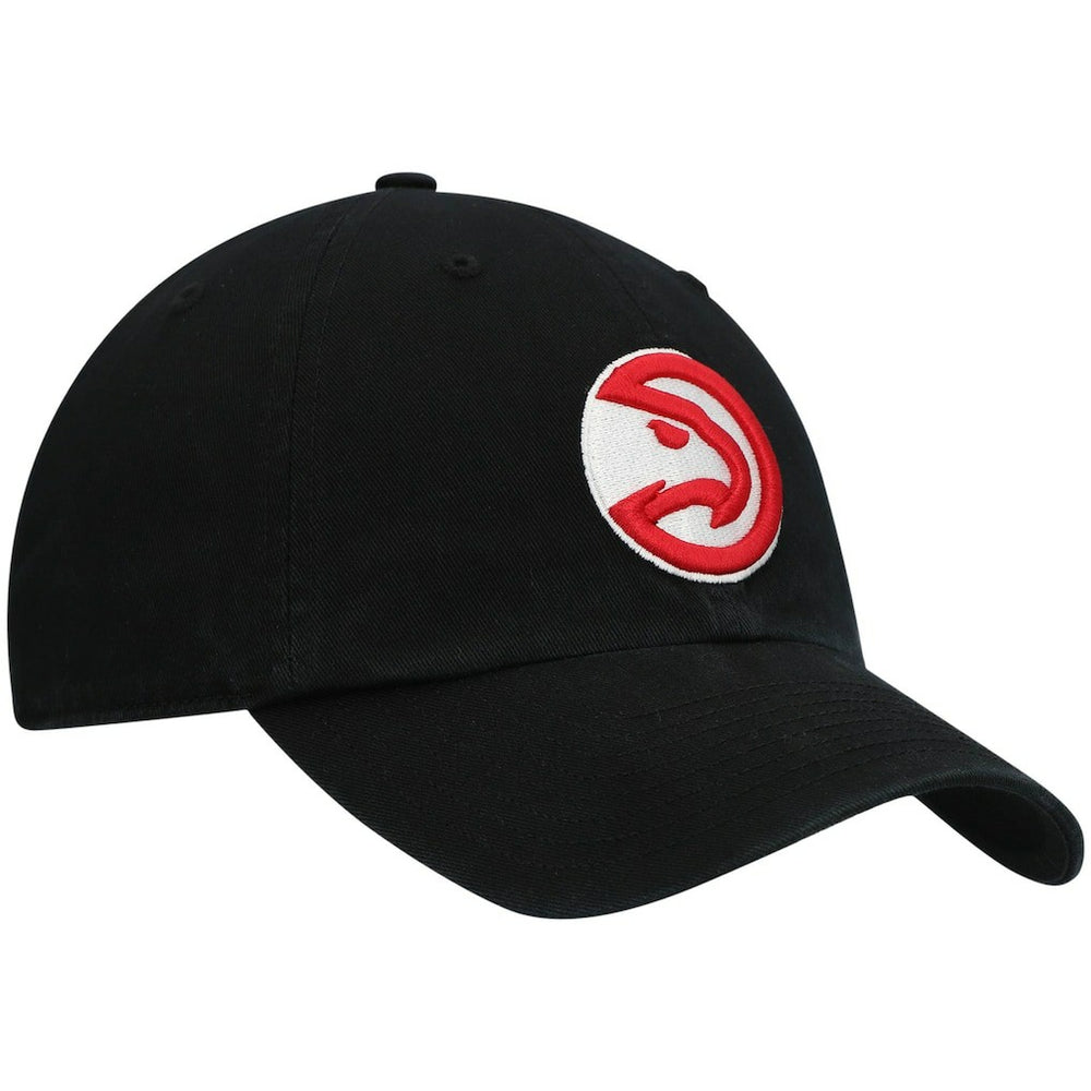 Atlanta Hawks '47 Core Logo Clean Up Adjustable Hat Black | 47 brand discount