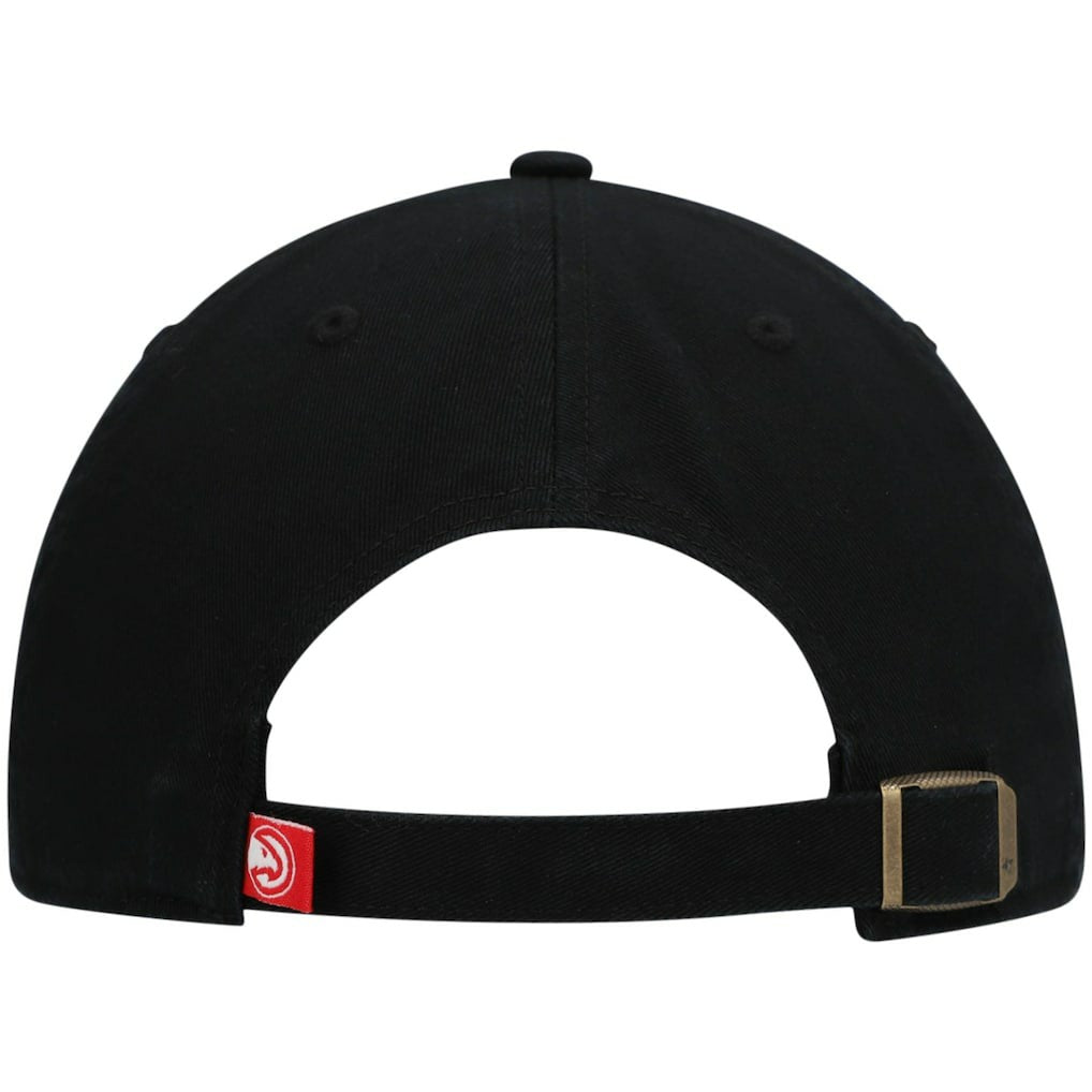 Atlanta Hawks '47 Core Logo Clean Up Adjustable Hat Black | 47 brand discount