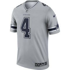 Nike Dak Prescott Dallas Cowboys Inverted Legend Player Performance Top Gray