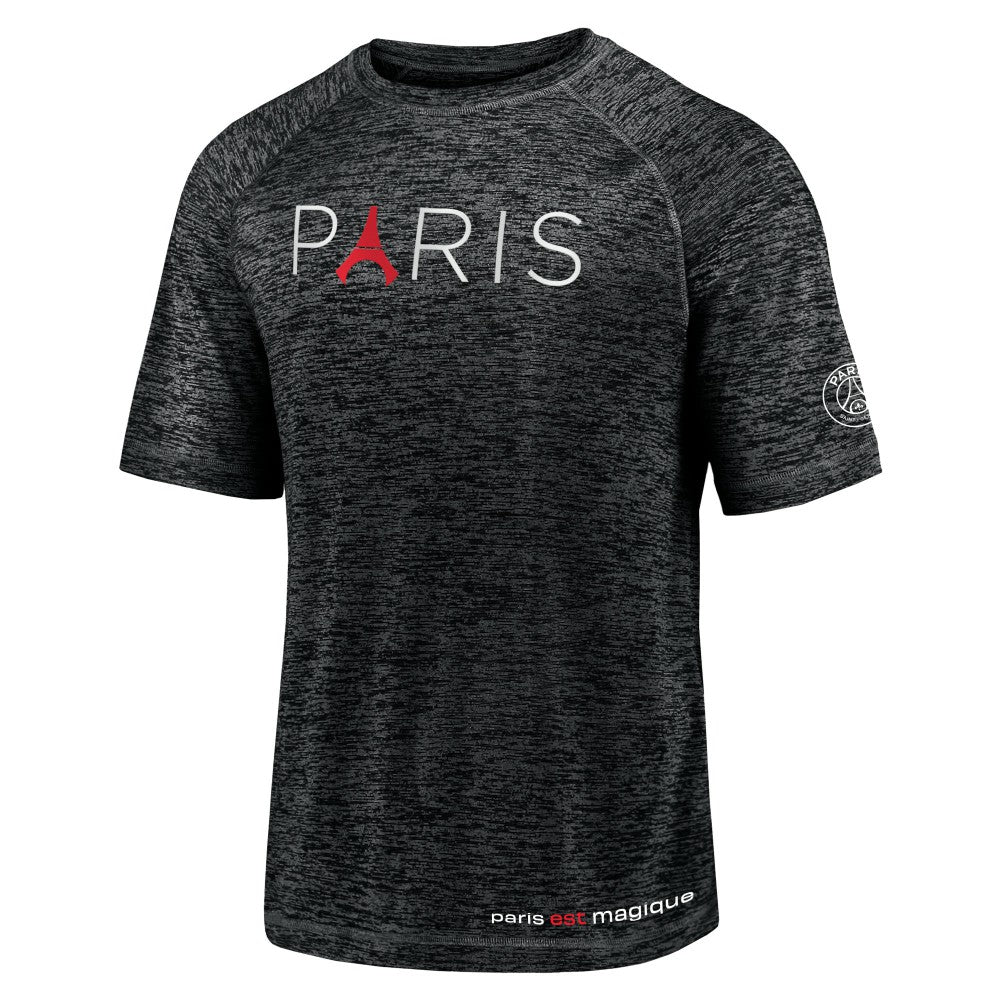 Paris Saint-Germain Tower Space-Dye Raglan T-Shirt Black - Fanatics outlet