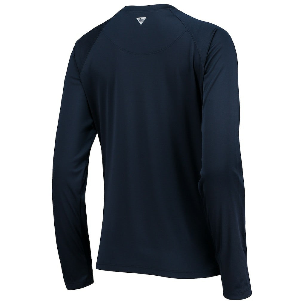 Columbia Dallas Cowboys Women's Tidal Omni-Shade Raglan Long Sleeve T-Shirt Navy/White