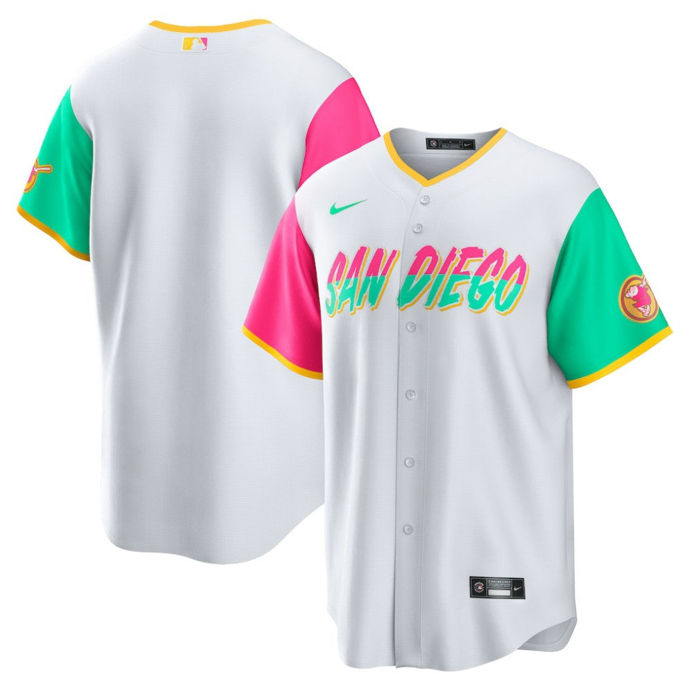 San Diego Padres Nike City Connect Replica Team Jersey - White - Nike Discount